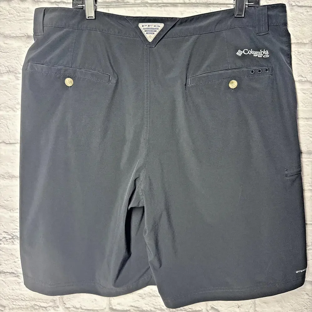 Men’s Columbia PFG Professional Fishing Gear Dri-Fit Shorts Black 38 - Picture 3 of 8
